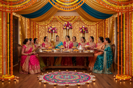 What to Wear to an Indian Bridal Shower or Bachelorette: Outfit and Jewelry Ideas for the Bride and Her Guests