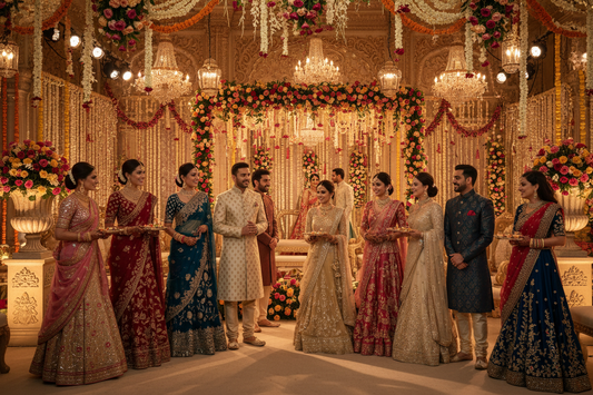 What to Wear to an Indian Engagement Ceremony: Outfit and Jewelry Guide for the Couple and Their Families