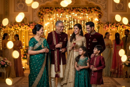 How to Dress Your Family for an Indian Ethnic Photoshoot: Outfit Coordination, Color Palettes, and Styling Tips