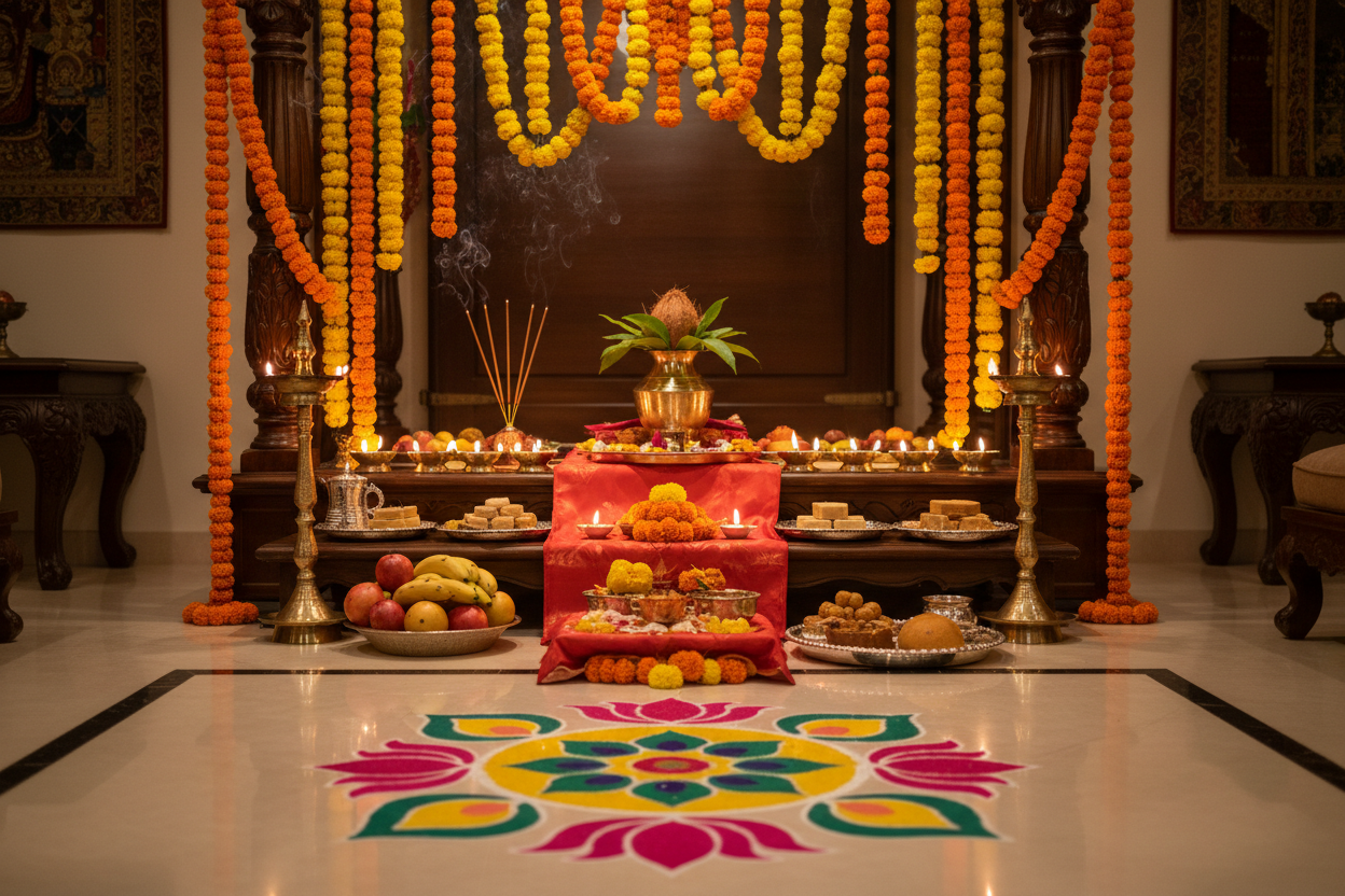 What to Wear When You're Dedicating a Pooja Room or Home Altar: A Complete Outfit Guide for Families
