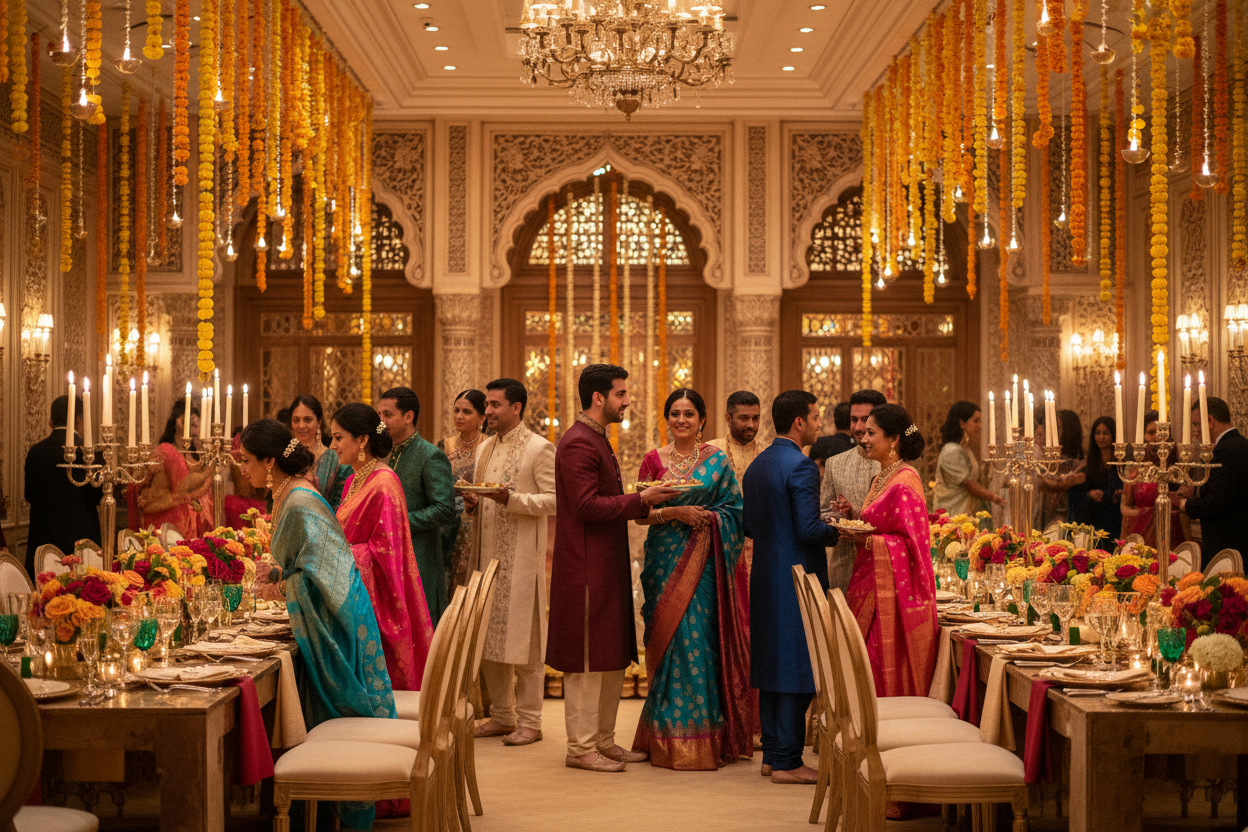 What to Wear to a Rehearsal Dinner or Pre-Wedding Dinner Party: Indian Ethnic Outfit and Jewelry Guide